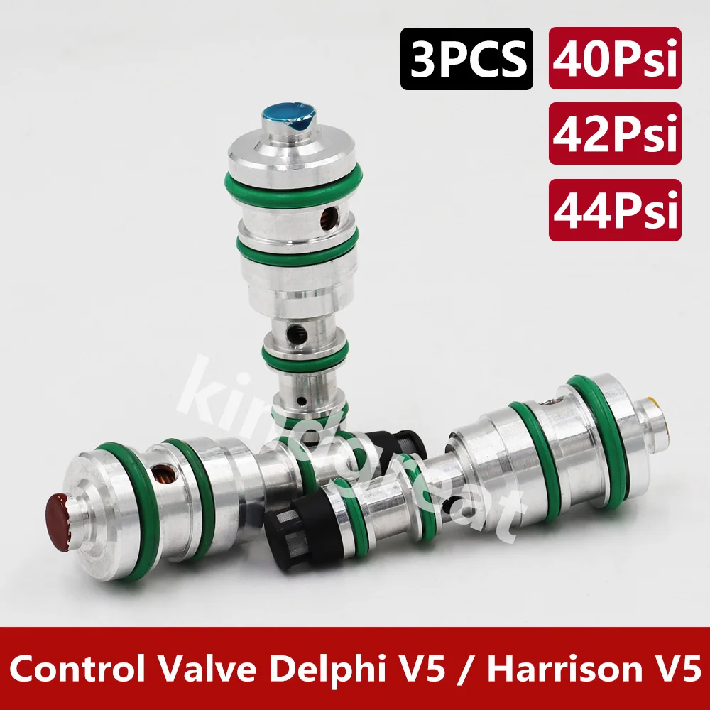 3PCS 44/42/40Psi V5 AC Compressor Electromagnetic Valve Control Valve For Buick VW Volkswagen Opel DAEWOO Peugeot R12 or R134a