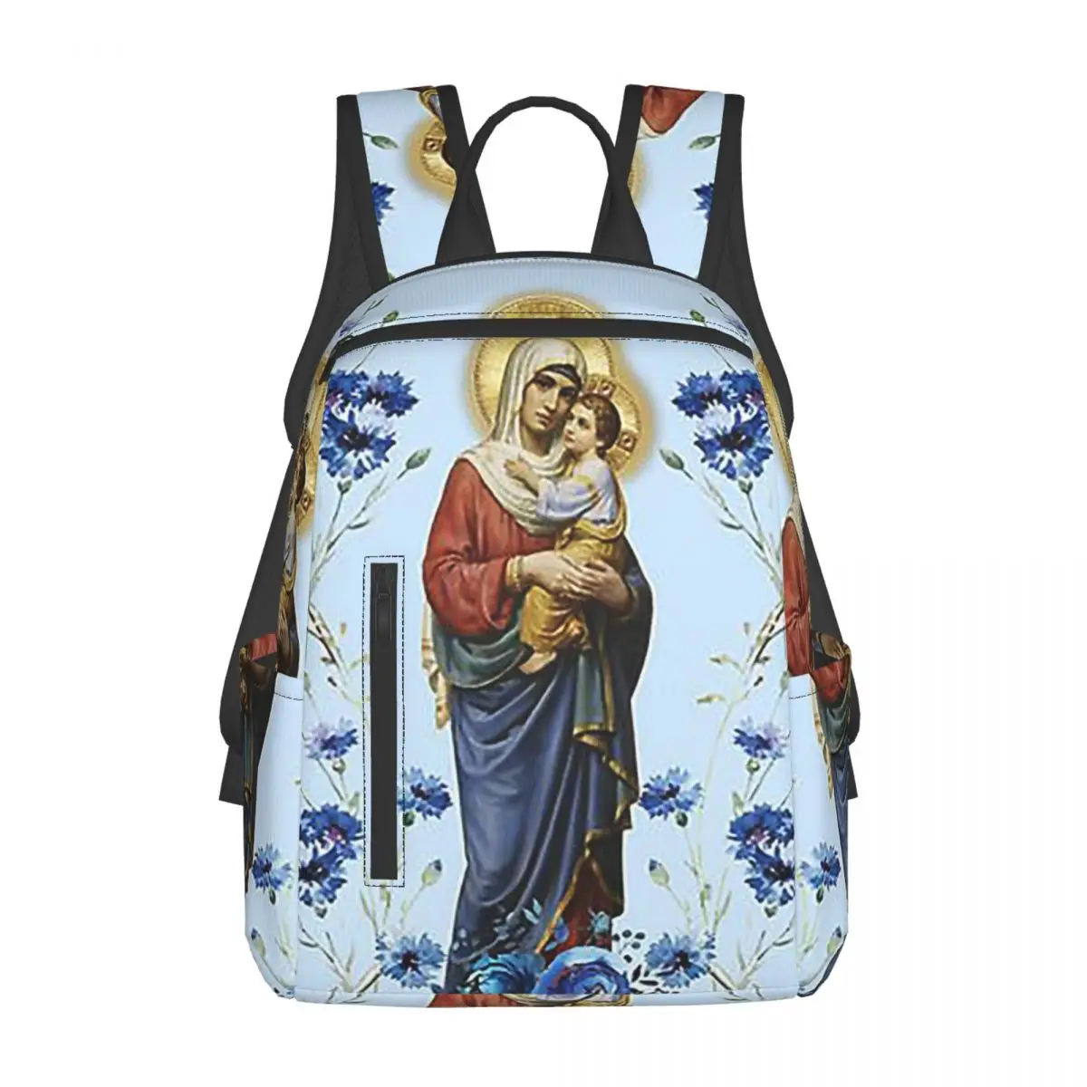 

Рюкзак с изображением святых католиков, Иисуса и Марии, вместительный рюкзак для мальчиков и девочек, школьная сумка, сумки на плечо для мужчин и женщин