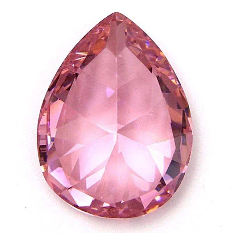 Unique 30.10CT 20X15MM Unheated Pink Sapphire Pear Cut Lustrous Loose Gemstone for DIY Jewellery Rings Pendant Craft Gift