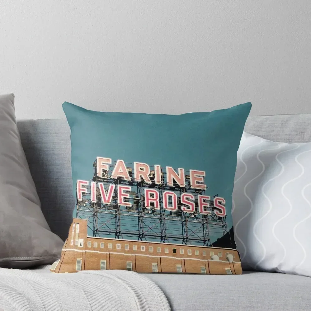 farine five roses Throw Pillow Sofa Cover Christmas Pillowcase pillow