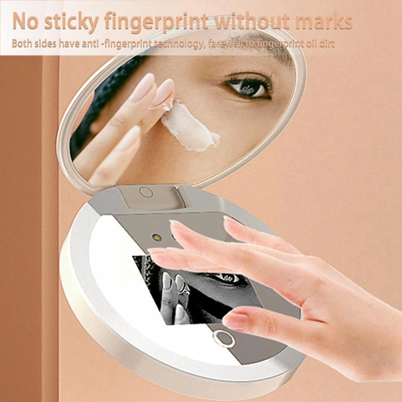 Smart UV Sunscreen Test Camera Makeup Mirror With LED Beauty Sunscreen Detection Makeup