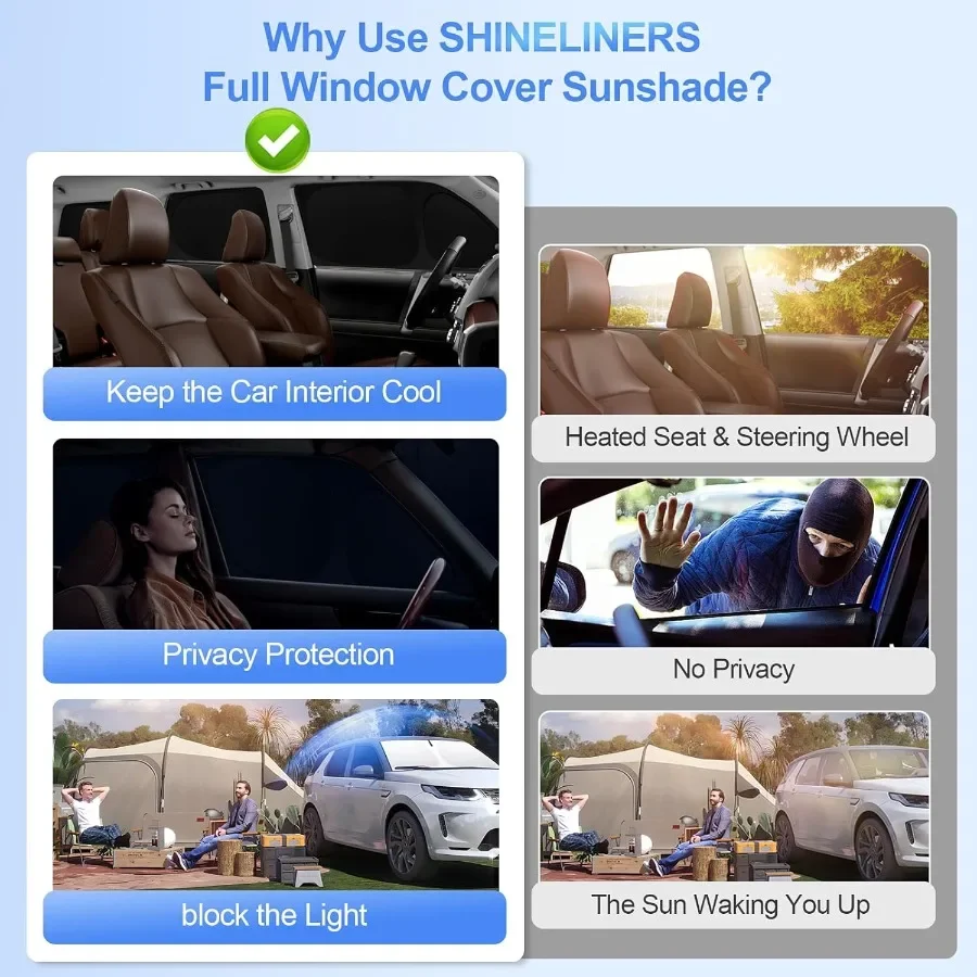 6 قطعة ظلال نافذة السيارة ل إلنترا 20212024 2025 اكسسوارات الزجاج الأمامي الجانب الخلفي كامل ظلة الشمس قناع UV حجب الخصوصية
