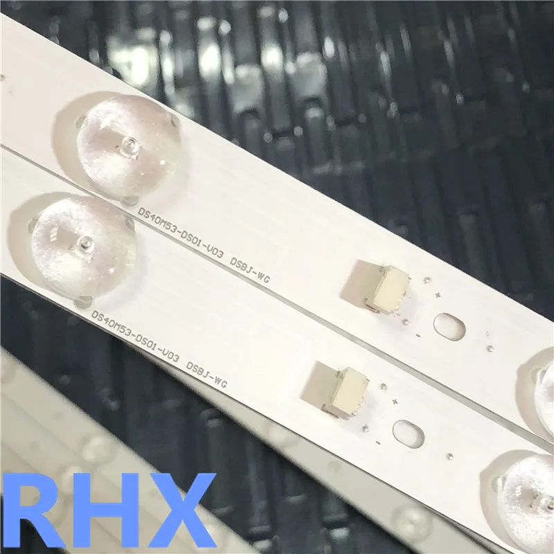 50ชิ้น/ล็อต775มม.10led 3V อลูมิเนียม100% ใหม่ทีวีจอแอลซีดี Backlight บาร์สำหรับ Hisense Changhong ใหม่ Konka ซ่อม