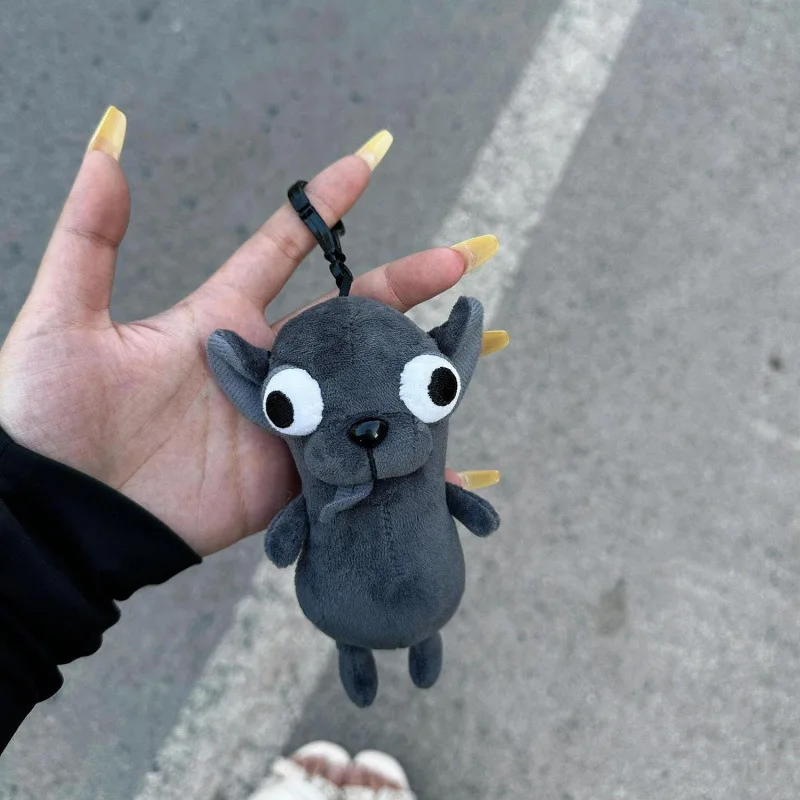 Lustiges Chihuahua-Plüschtier, Schlüsselanhänger, Anhänger, Welpe, Haustier, gefüllte Chihuahua-Puppe, seltsam, niedlich, realistisch, Plüsch-Chihuahua-Freund-Geschenk