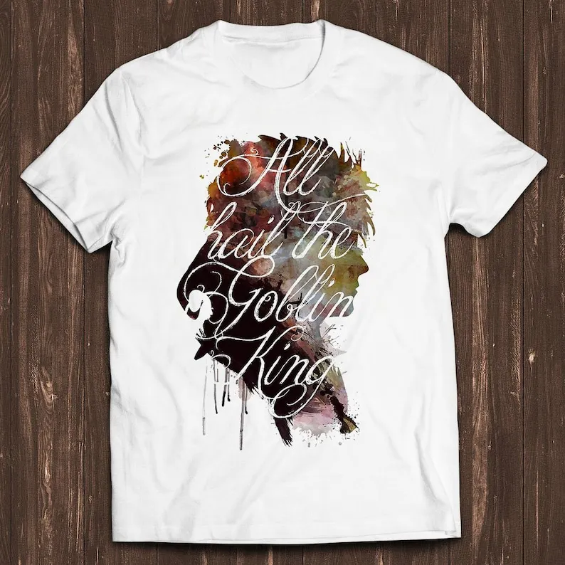 

Goblin King Funny Unisex Gamer Meme Cult Movie Labyrinth Music Cool Gift Tee T Shirt C162