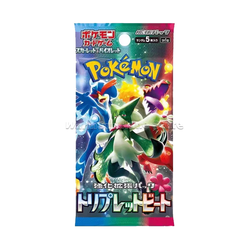 Oryginalna karta Pokemon PTCG japońska edycja serii sv1a gra Anime pudełko kart do wymieniania się prawdziwa gry planszowe Boże Narodzenie urodziny