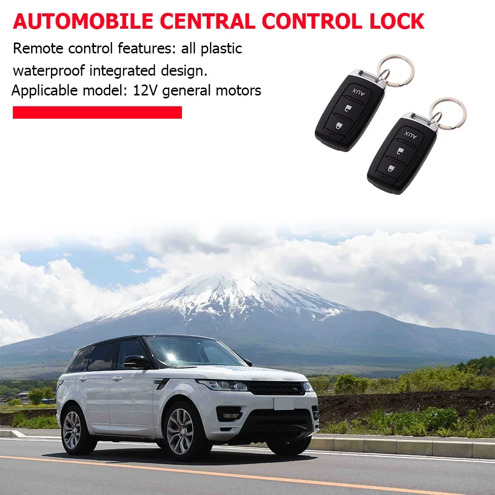 Car Door Locking Kit Entry Alarm System Auto Remote Central Keyless 410/T245 for Outdoor Parts Personal Car Supplies