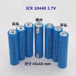 2 sztuk/partia ICR 10440 3.7V 1000mAh ładowania akumulatora AAA