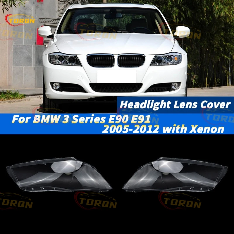 

Крышка автомобильной фары для BMW 3 серии E90 E91 2005-2012 с ксеноновым абажуром, крышка фары, автомобильные аксессуары