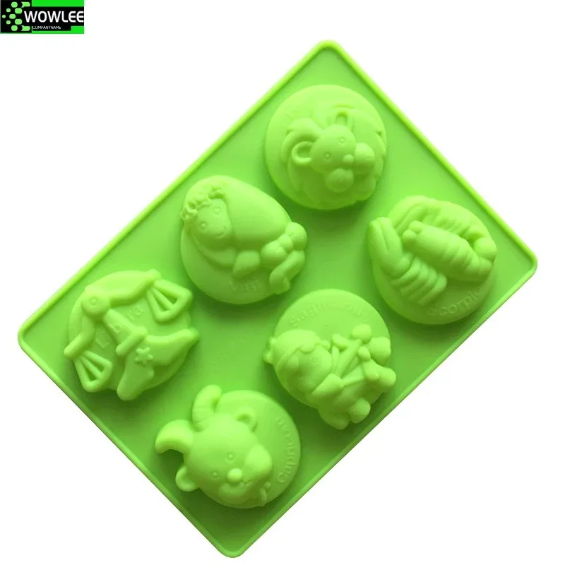 The Signs of Zodiac Silicone Cake Mold, 12 Constellations, 6 Holes Bakeware, Candy, Fondant, Pudding, Cookie Mould, 2 Types