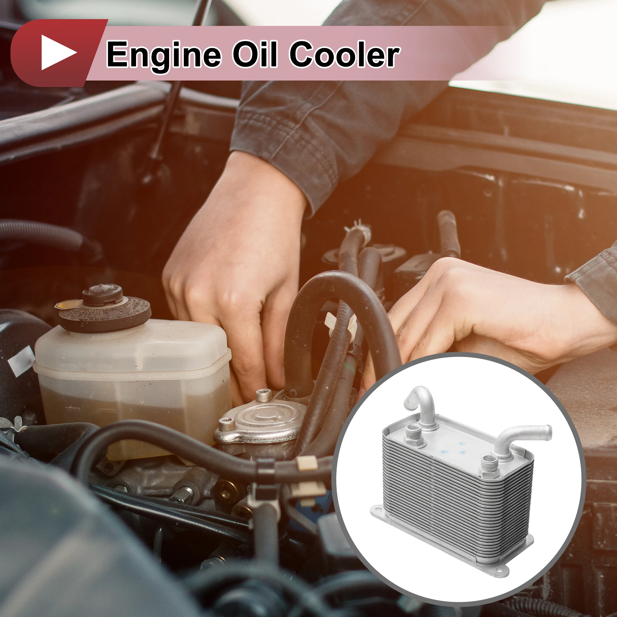 

UXCELL Engine Oil Cooler for Volkswagen T5 Multivan No.7H0317019B Trans Cooler 1 Pcs