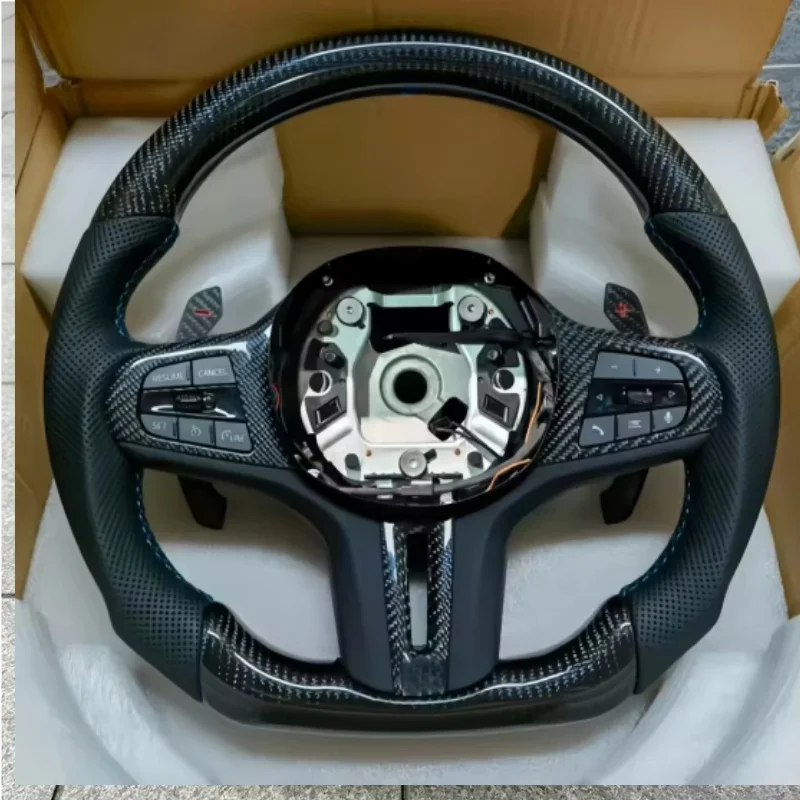 Customized Carbon Fiber Leather Car Steering Wheel For BMW G20 G30 X Series F10 F30 G21 G28 G11 G38 G11 G12 G01 Steering Wheel