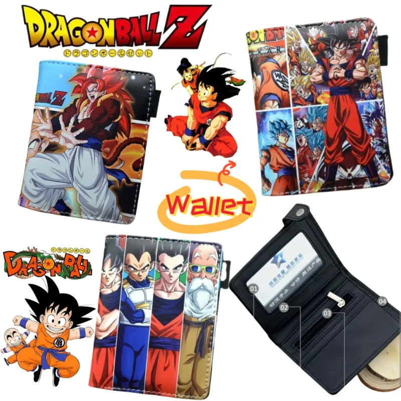 

Dragon Ball Son Goku Vegeta креативный мультяшный кошелек для монет для мужчин и женщин модный и персонализированный многофункциональный держатель для карт
