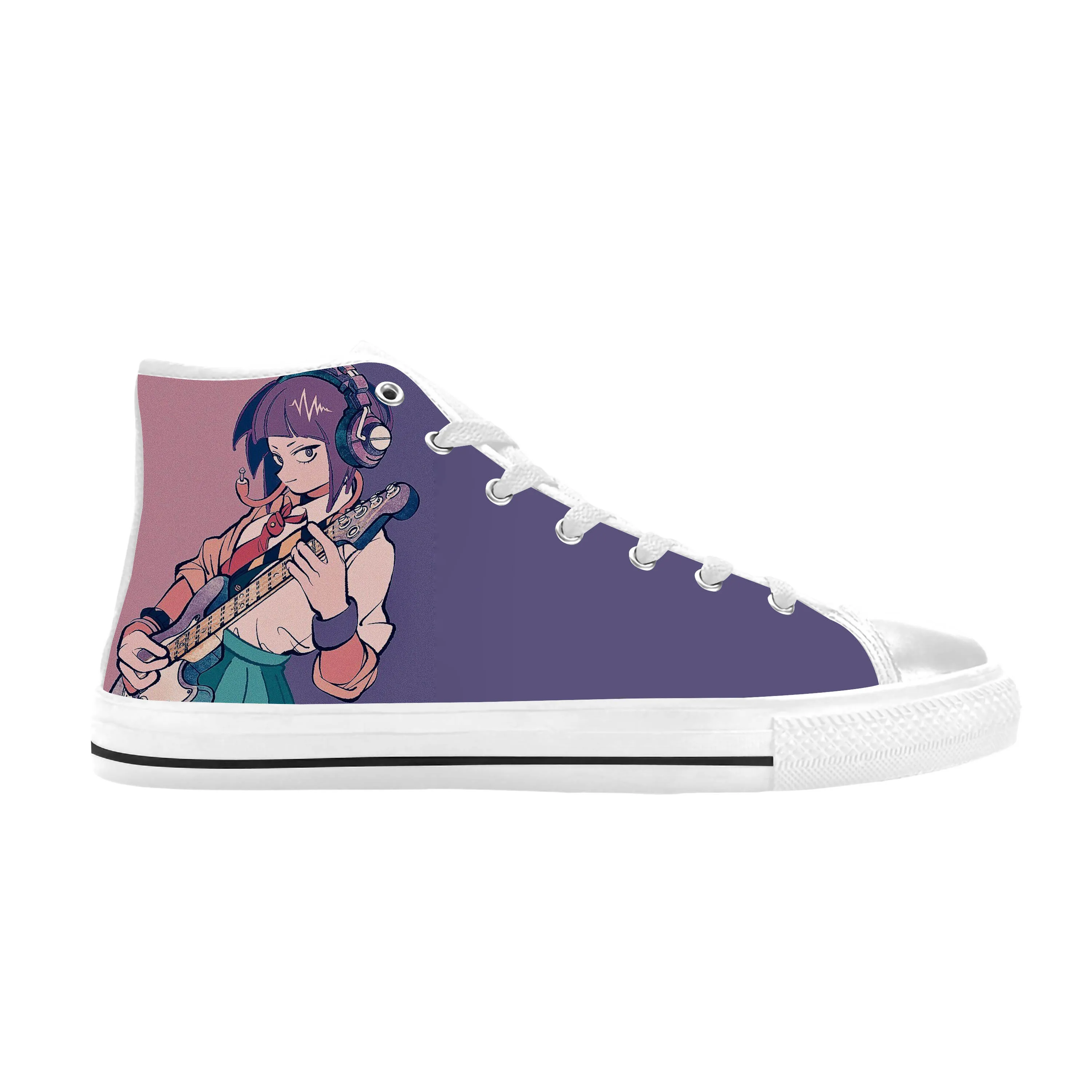 Baskets montantes respirantes pour hommes et femmes, chaussures de gril décontractées, impression 3D, anime japonais, manga, My ForeAcademia, Jiro Kycontempled, confortables