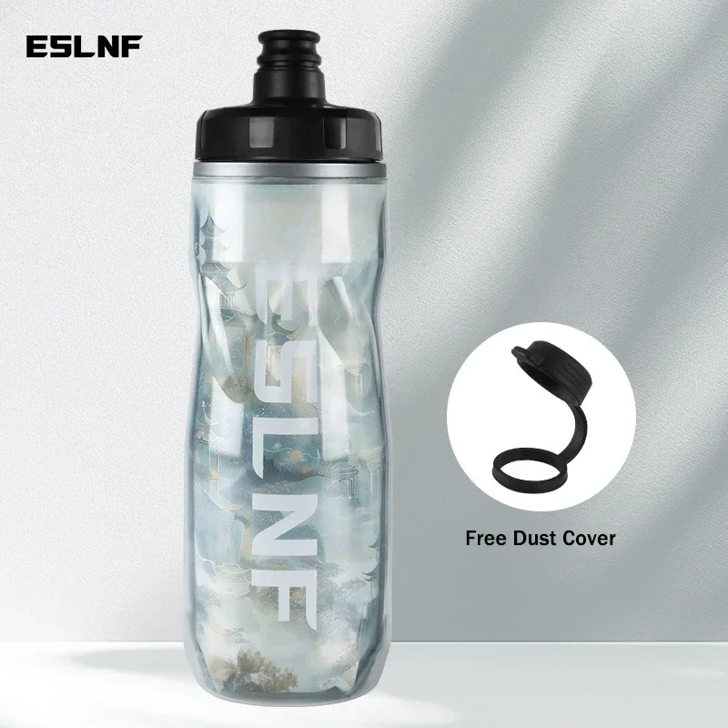 

ESLNF Insulated Iceberg Water Bottle Portable Self Propelled Hydration for Road Cycling Outdoor Sports Leak Proof Design