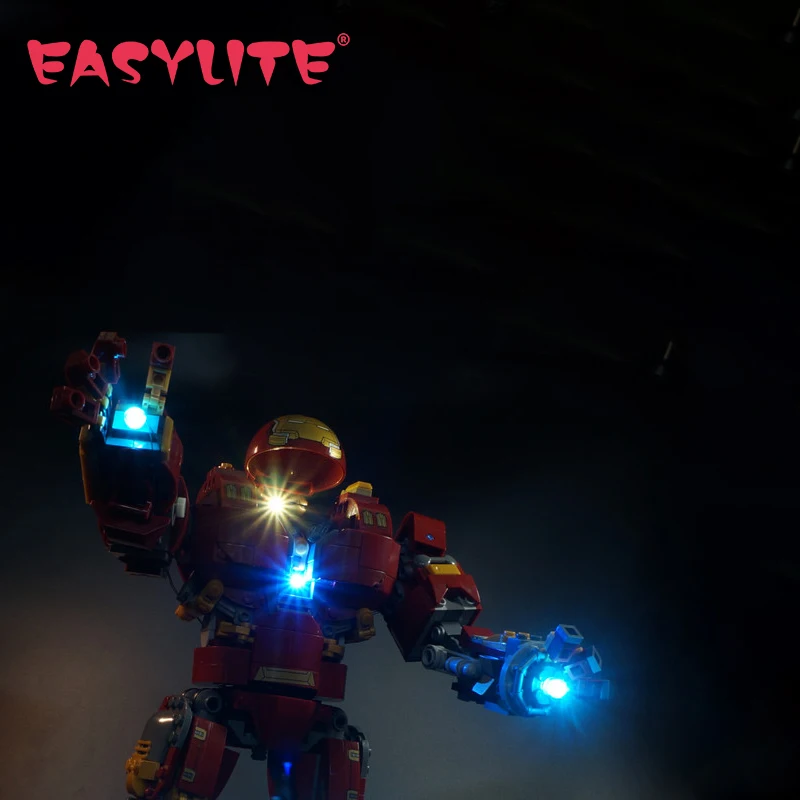 LED Light Kit For lego  the Iron Man Hulkbuster Set Compatible With 76105 and 07101