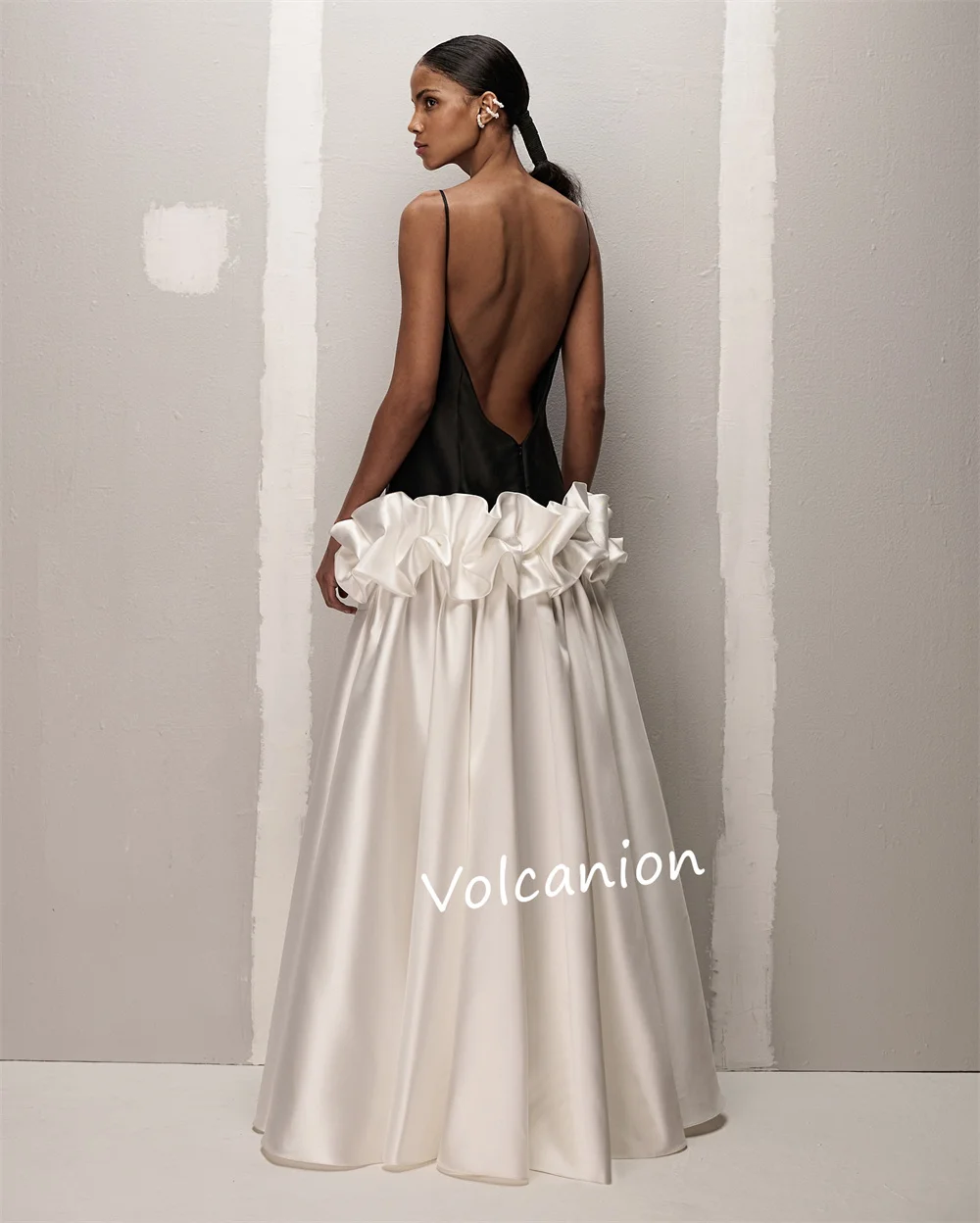 تخصيص Charmeuse Ruched ألف خط السباغيتي حزام فساتين طويلة مناسبة مخصصة أزياء أنيقة ذات جودة عالية