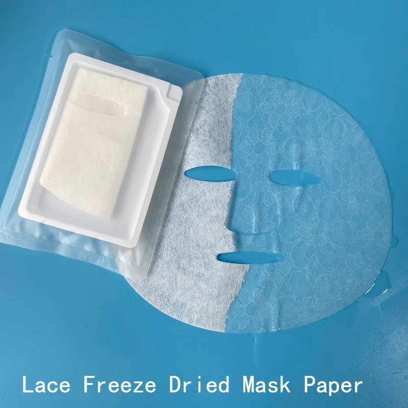 Lace Collagen Face Mask Anti Aging Improve Coarse Rejuvenation Tight Fade Fine Lines Whitening Freeze-Dried Facial Mask Cloth