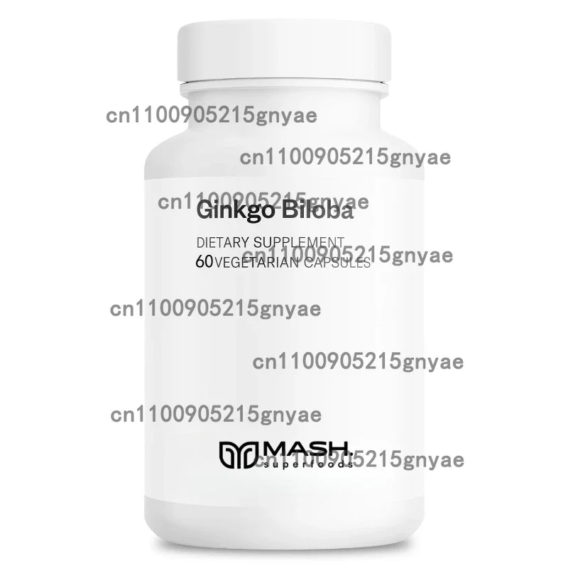 Ginko Biloba Capsules Red Ginseng Brain Supplement for Memory and Focus - Ginkgo Biloba Supplements for Good Vision