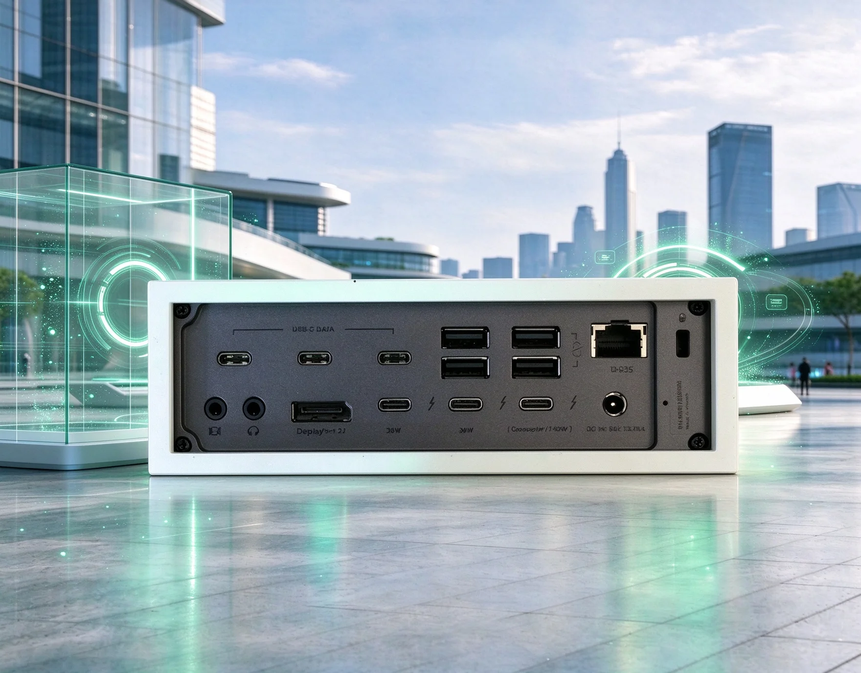 Under Table Stand For CalDigit (TS5 Plus) Mount Hardware Under Table Surface To Clear Countertop Space And Keep All Ports Ready