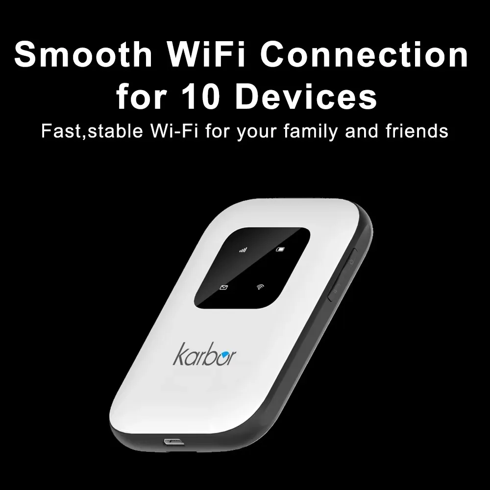 ポータブルLTE Wi-Fiルーター、SIMカードスロット付きWi-Fi 4Gルーター、2700mAhバッテリー、モデムルーター、Wi-Fi 4G/5G、SIMカード対応