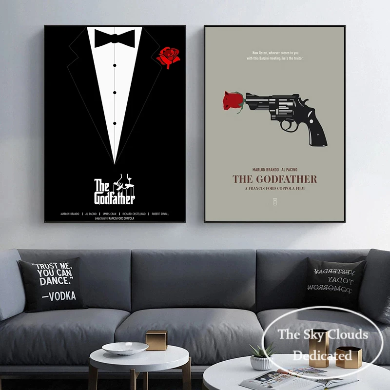 Classic TV Series The Godfather Canvas Painting Character Poster HD Printing Modern Wall Art Pictures Living Room Bedroom Decor
