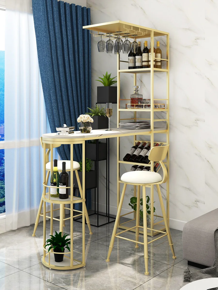 Customized luxury living room bar table partition cabinet home balcony tea bar small-sized porch wine integrated table