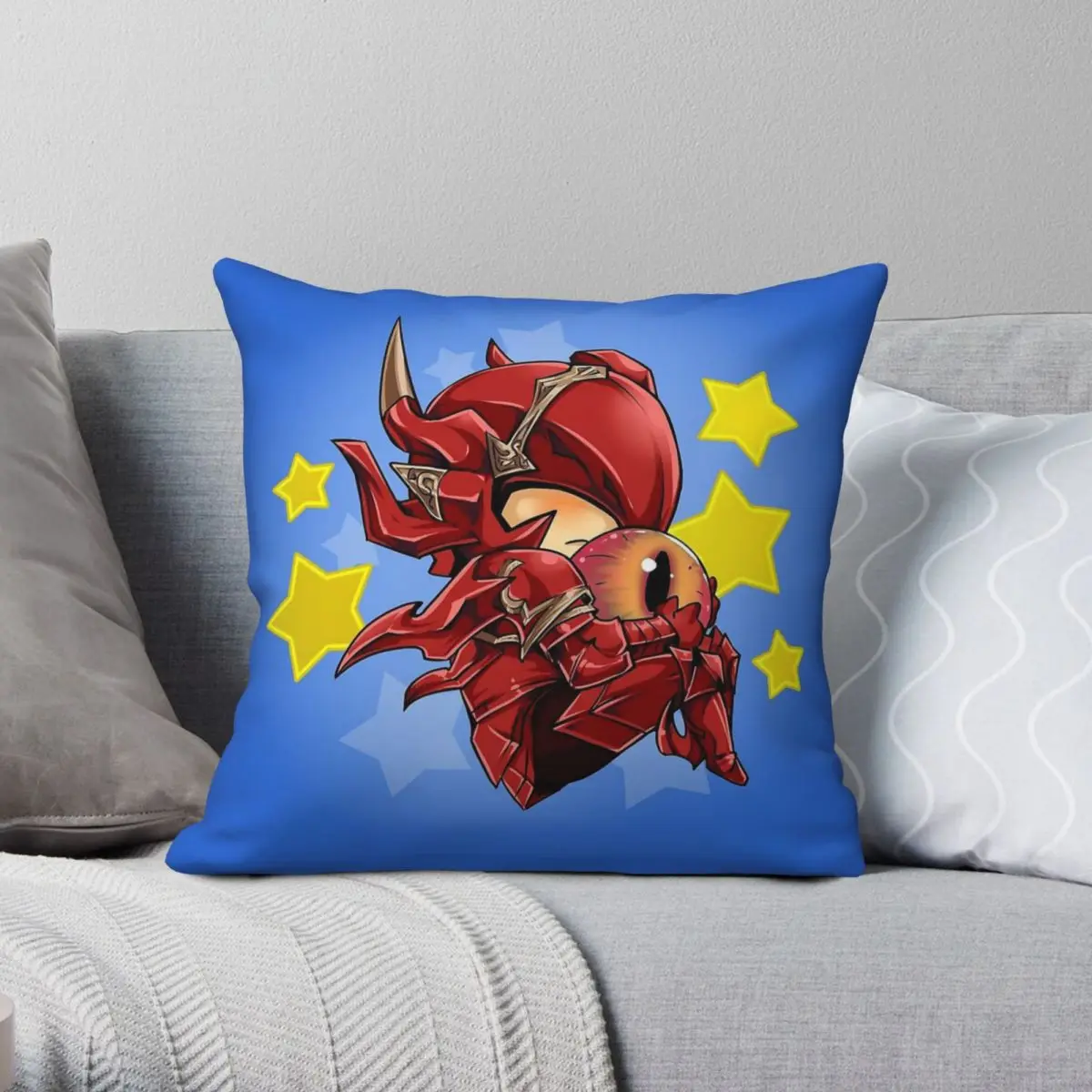 Estinien Varlineau Final Fantasy Square Pillowcase Polyester Linen Velvet Creative Zip Pillow Case Sofa Seater Cushion Cover