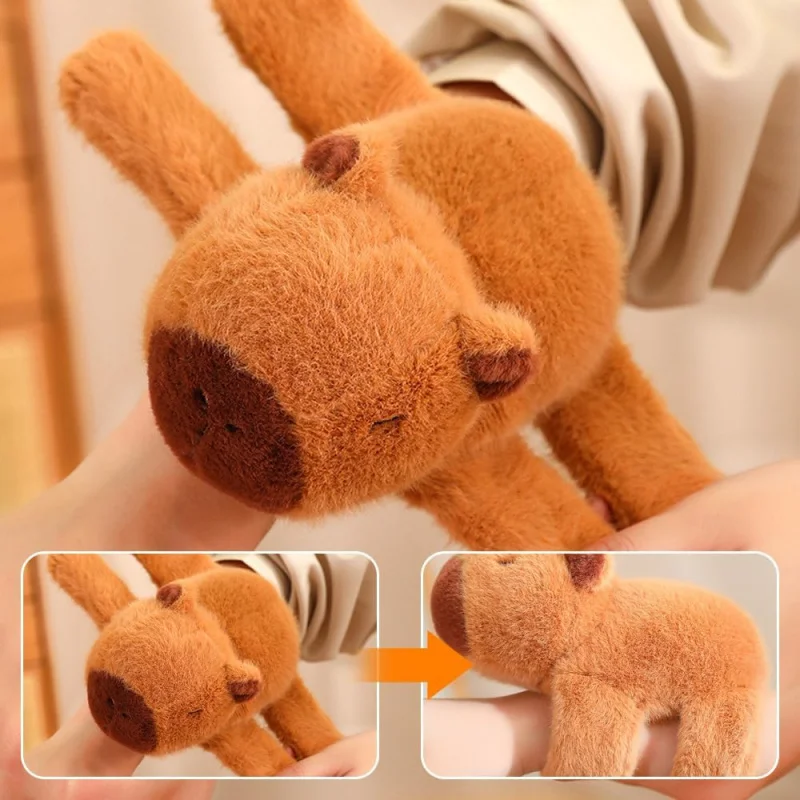 

Plushbands Toy Plushie Snapgifts Slapbracelet Capybara