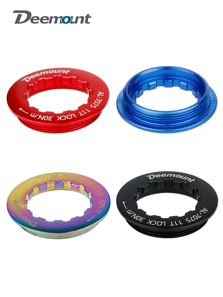 AliExpress DEEMOUNT Deemount Bicycle Cassette Sprocket Lockring 8s 9s 10s 11s aluminum Flywheel Cover Threaded Fixing Ring 11T MTB Road Bike Parts