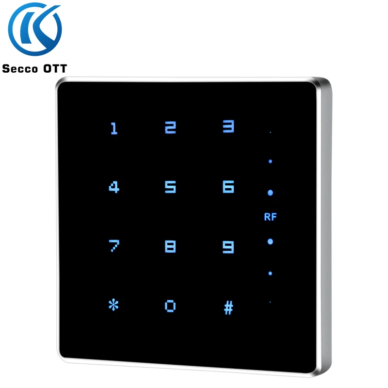 125khz, 13.56mhz Rfid Metal With Button Reading Head, Card swipe password verification, suitable for access control systems