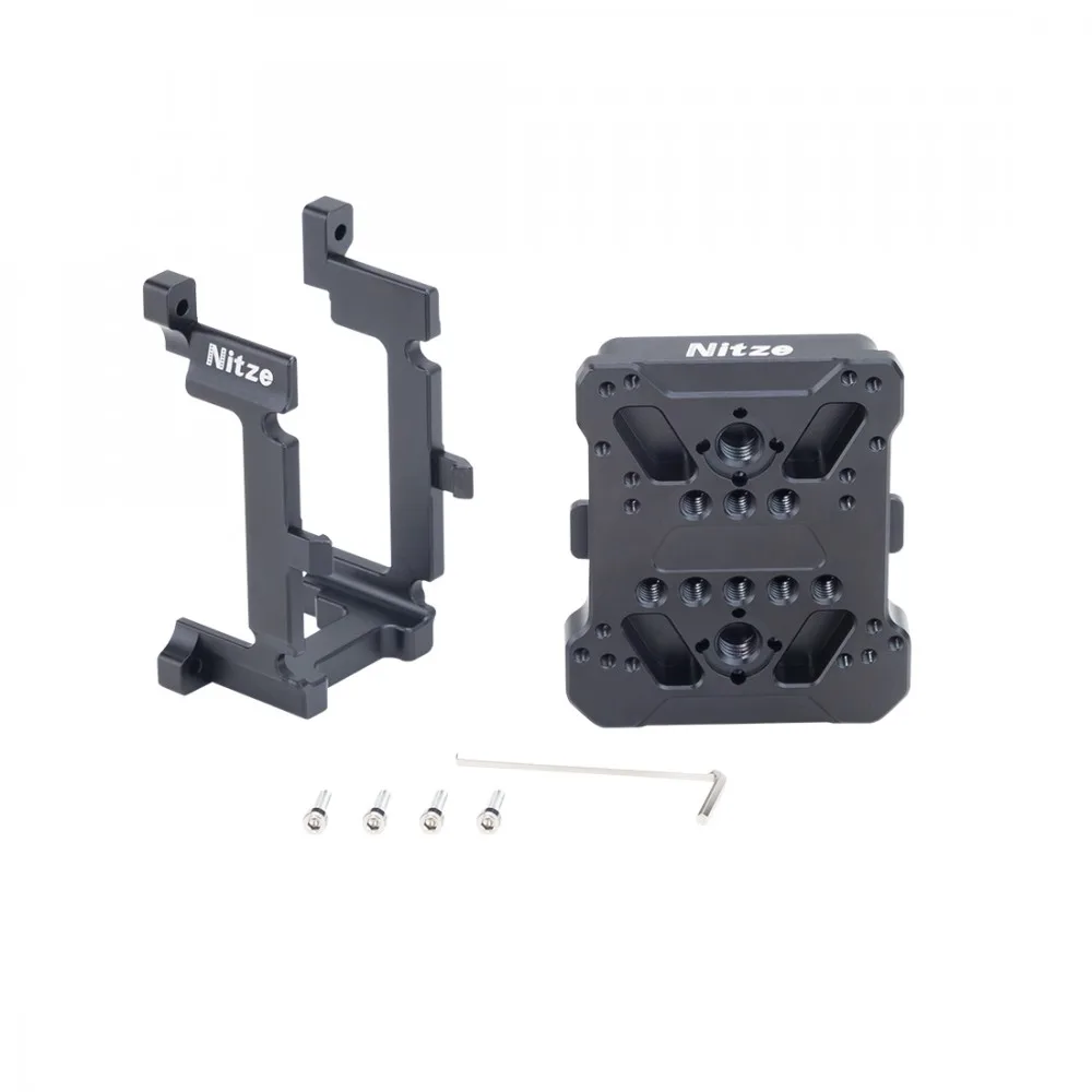 Imagem -04 - Adaptador de Bateria Nitze v Mount para z Cam Suporte Curto para Câmera z E2-s6 f8 m4 f6 Cinema Câmera- E2-fs-v3