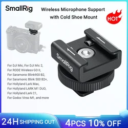 SmallRig Camera Flash SWireless Wireless Microphone Support with Cold Shoe Mount for DJI Mic/Mic 2 for RODE Wireless GO II -4822