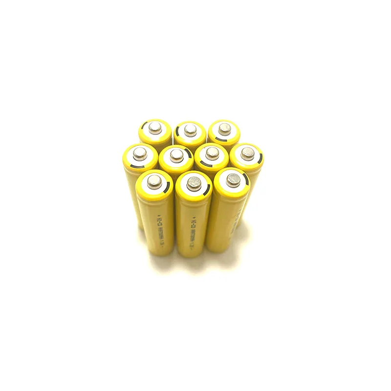 BCAK 10PCS AAA 1.2V Nickel Cadmium Rechargeable Batteries 700mAh for Electric Toy Alarm Clock Flashlight Shaver