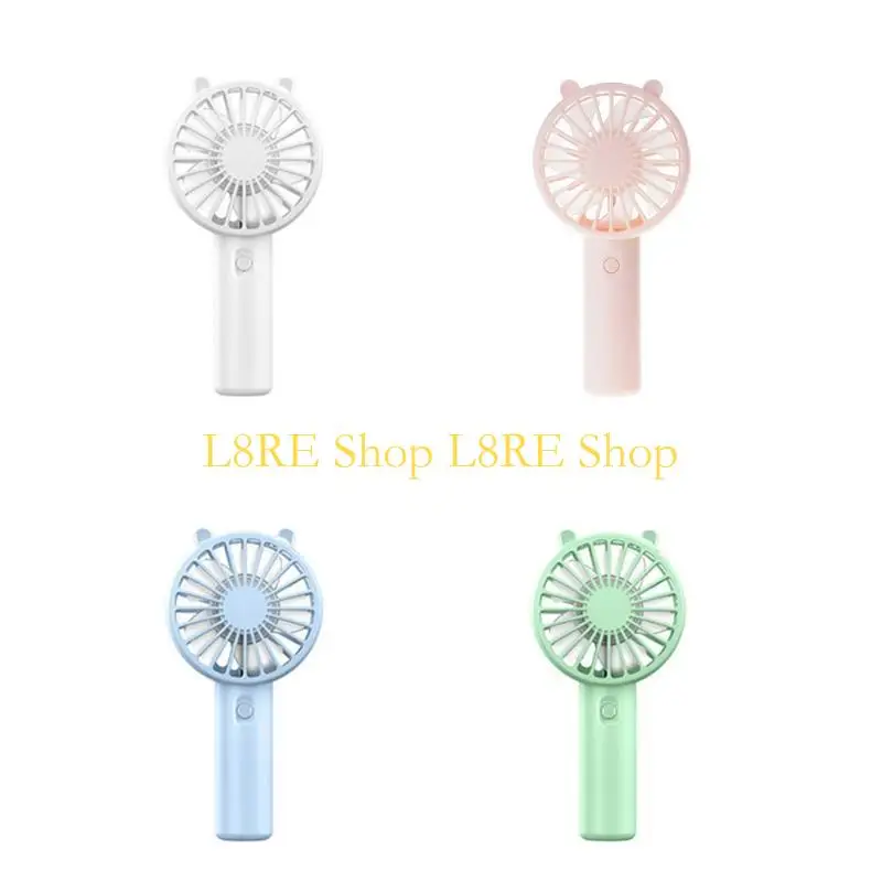 L8RE مكيفات الهواء المحمولة المحمولة القابلة لإعادة الشحن ومروحة الجيب الصغيرة المحمولة 3 سرعات للتخييم المكتبي في الهواء الطلق