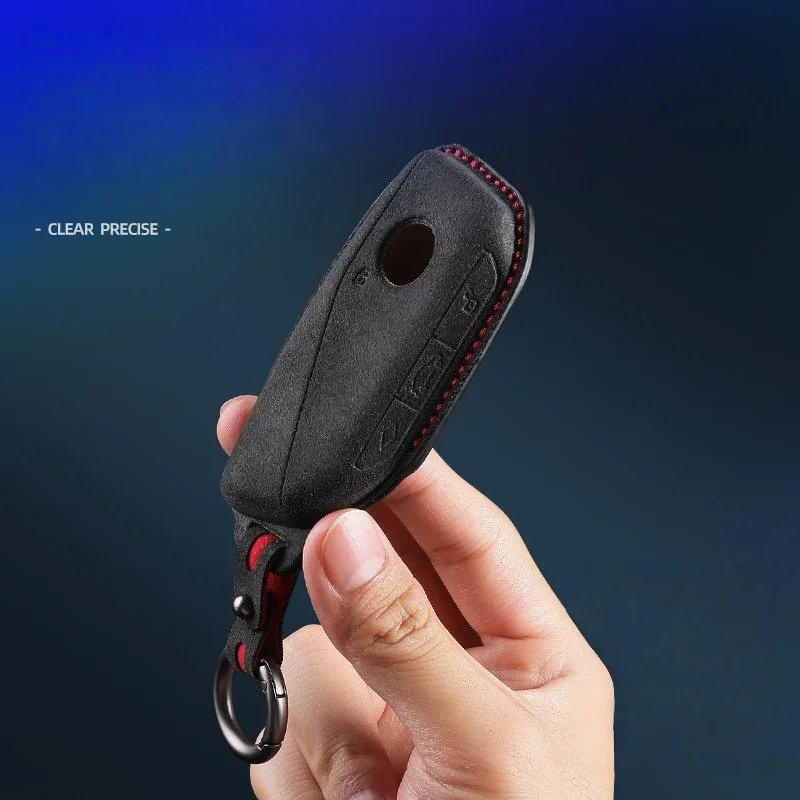 

Alcan tara For BMW 740i 760i 5 Series G60 X1 X2 X5 X6 X7 IX1 IX2 IX I5 I7 G05 2023 Car Keychain Accessories Protector Shell