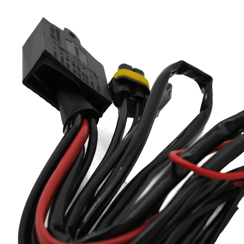 H4 Wire Harness Waterproof Fit Xenon HID LED Projector Lens Headlight Retrofit Hi/Lo Beam Relay Cable 12V Universal Car Headligh