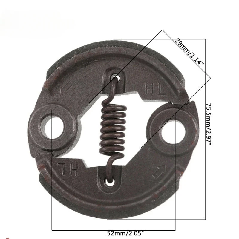 Embrague de Metal para cortacésped, piezas de montaje de motor de desbrozadora de gasolina, 40-5, Cg430, Cg520, 44-5