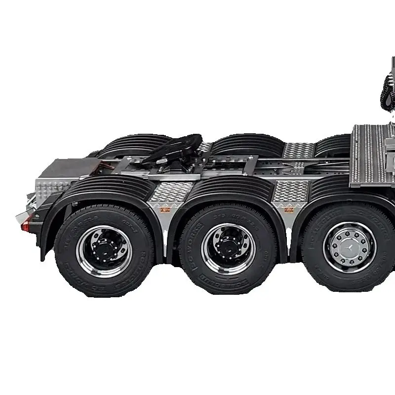 

1/14 RC Truck Metal Anti-skid Decoration Board with LED Lights Side Lamp For Benz Scania For Tamiya LESU