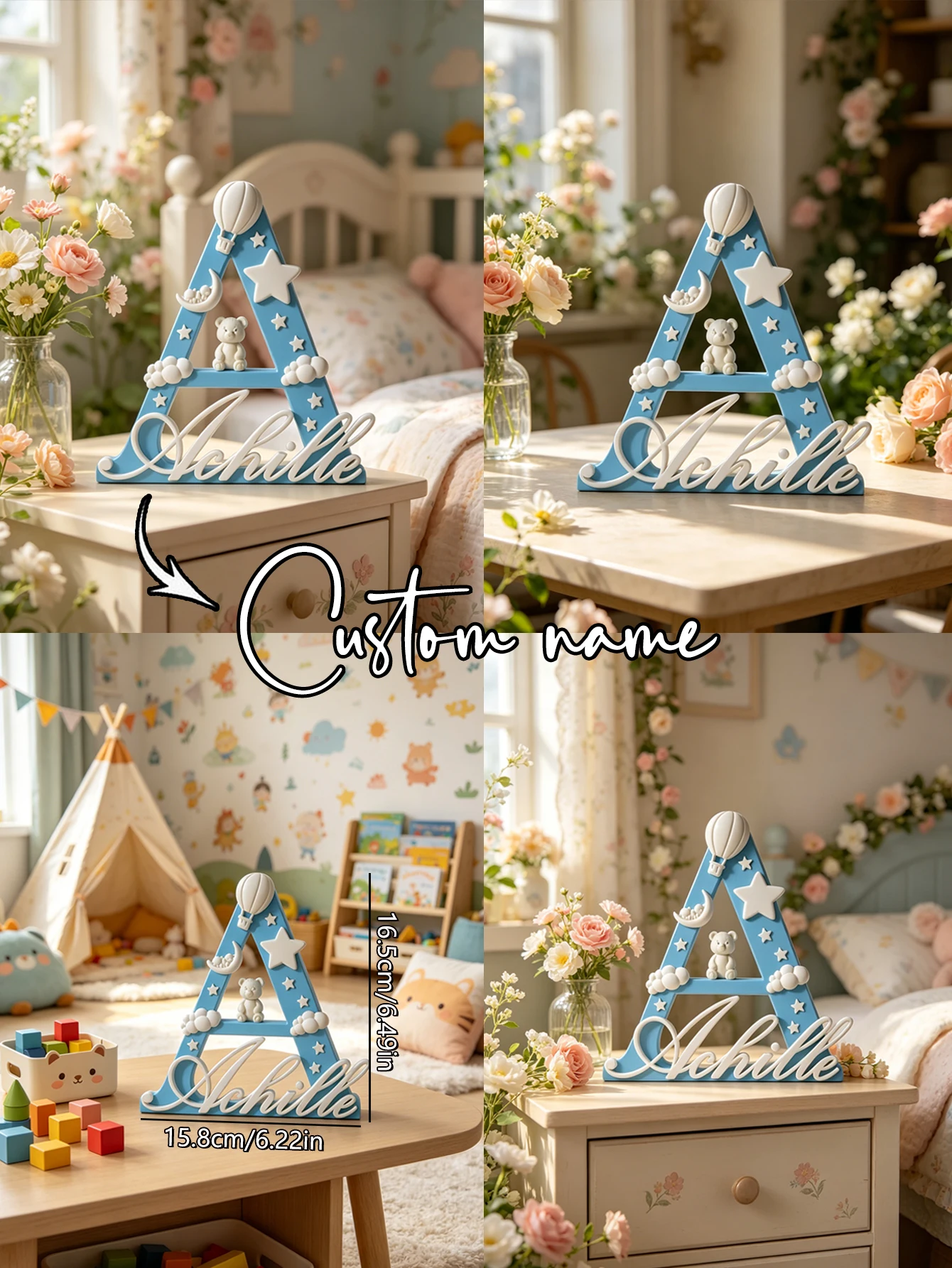 Personalizowany znak z inicjał – Baby Nursery Name Letters recenzja i cena