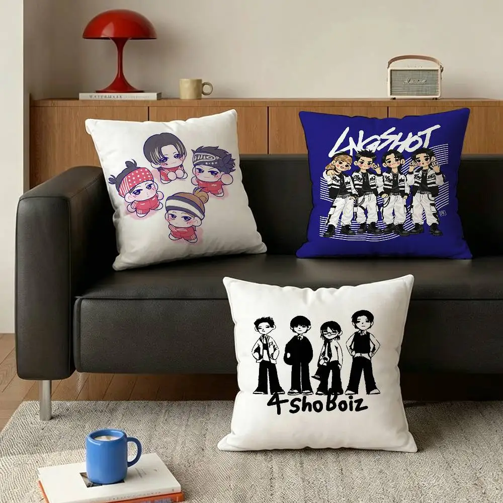 LNGSHOT Hip-hop   Various Sizes Square Pillow Case For Car Home Bedchamber Decor