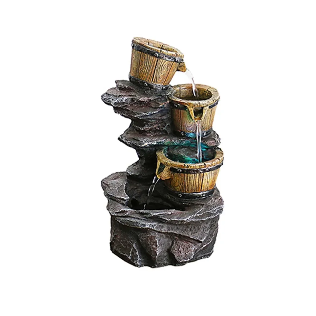 

Chinese-style Fountain Pastoral Circulating Water Ornaments Desktop Home Living Room TV Cabinet Porch Opening Gift Decoration