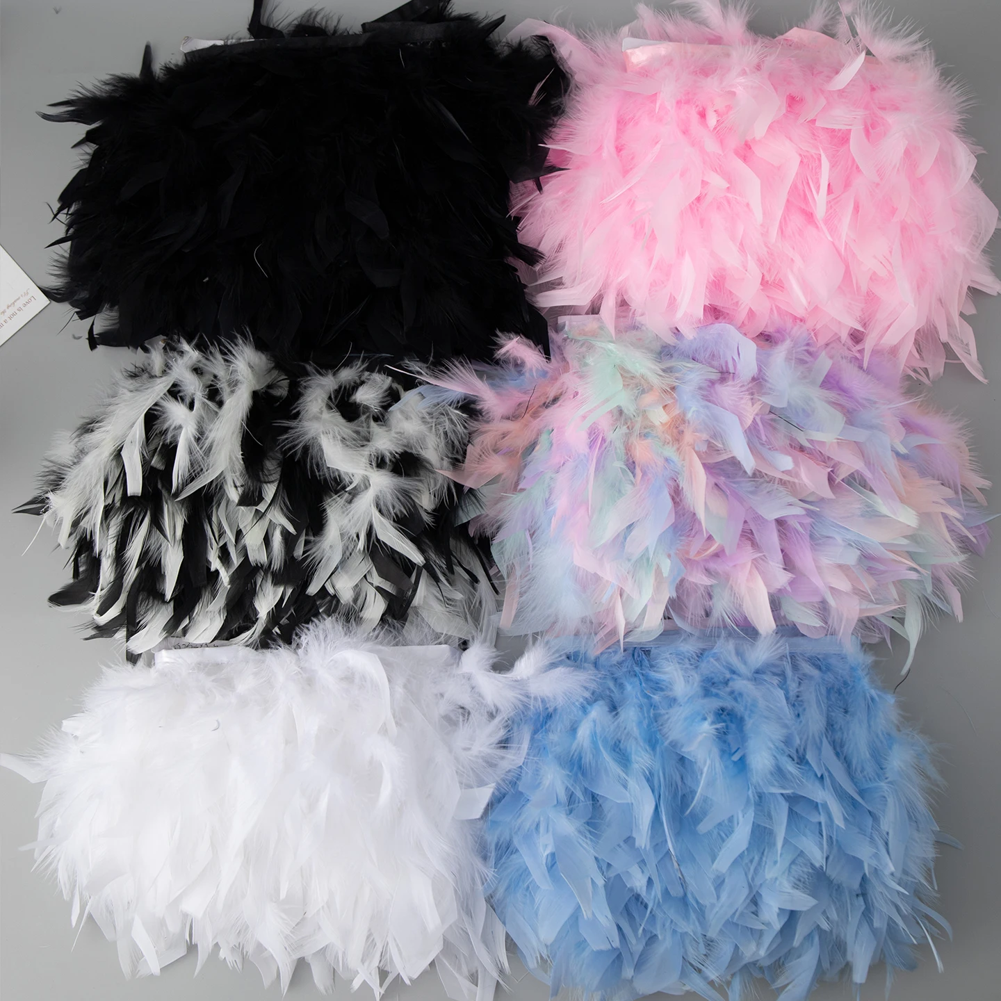Cinta con flecos y adornos de plumas para vestidos de novia, materiales para manualidades Diy, disfraz de mujer con plumas para fiesta, decoración de costura para el hogar