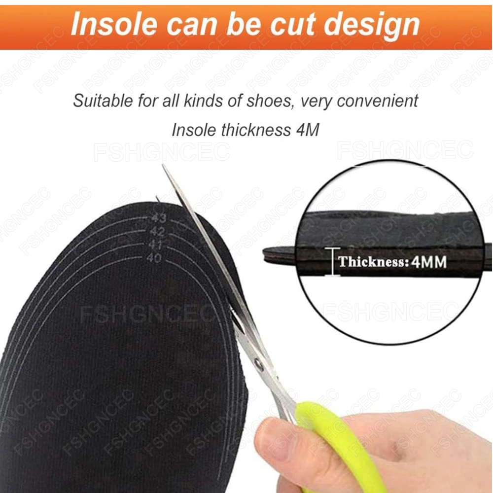 1/2Pairs USB Heated Shoes Insoles Women Men Feet Keep Warm Insole Electric Heating Shoe Pad for Winter Outdoor Skiing Sports