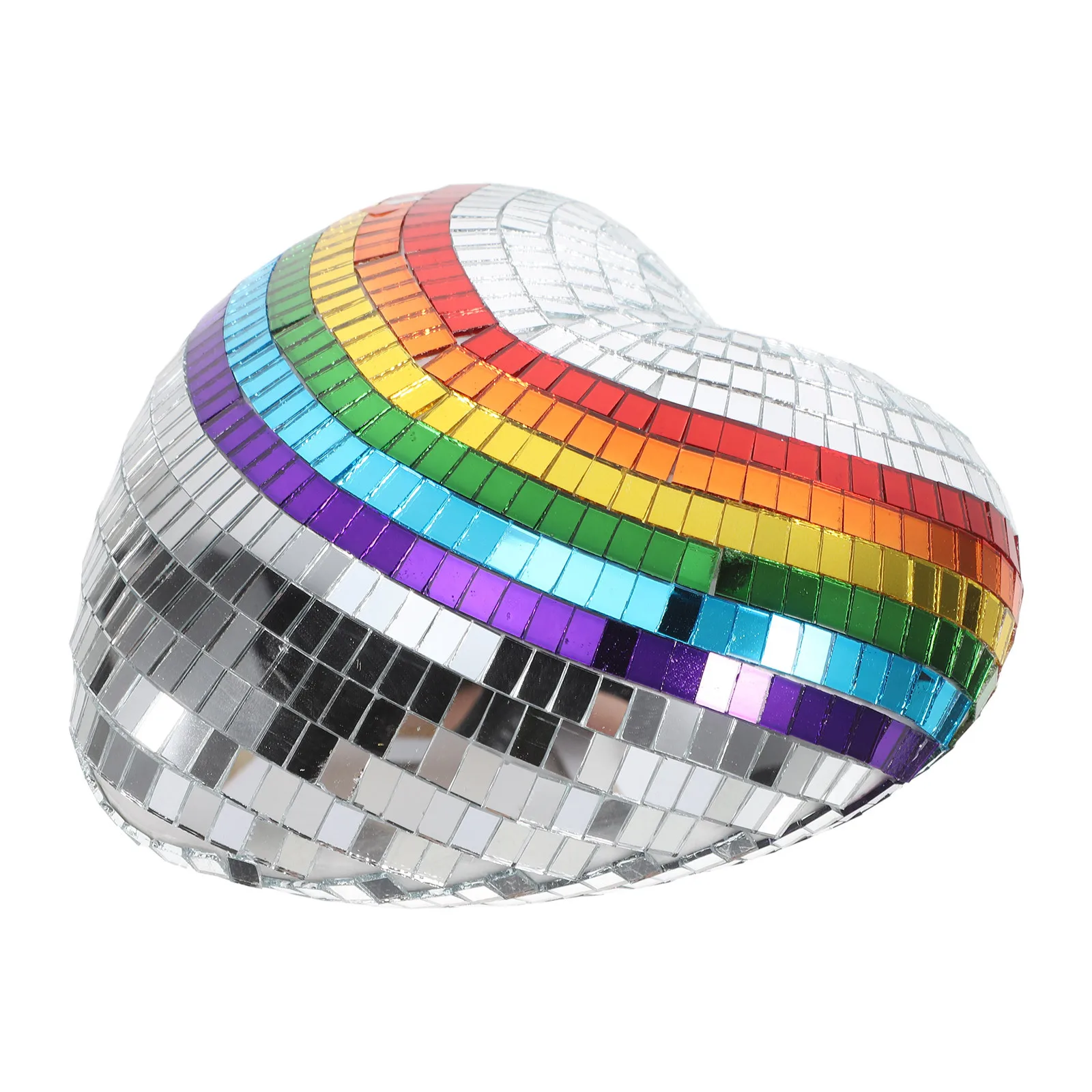 

Heart Shaped Disco Mirror Ball Hangings Reflective Party Wedding Decor Disco Mirror Ball Ornaments