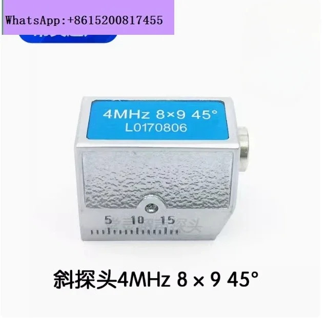 

4MHz 8x9mm 45 60 70 Degree Angle Beam Probe Transducer for Ultrasonic UT