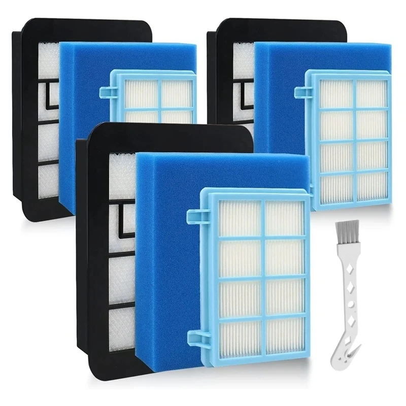 Набор сменных фильтров для компактного и активного пылесоса Powerpro FC8010/01 FC9331 FC9332 FC9555, FC9556 Набор сменных фильтров для компактного и активного пылесоса Powerpro FC8010/01 FC9331 FC9332 FC9555, FC9556