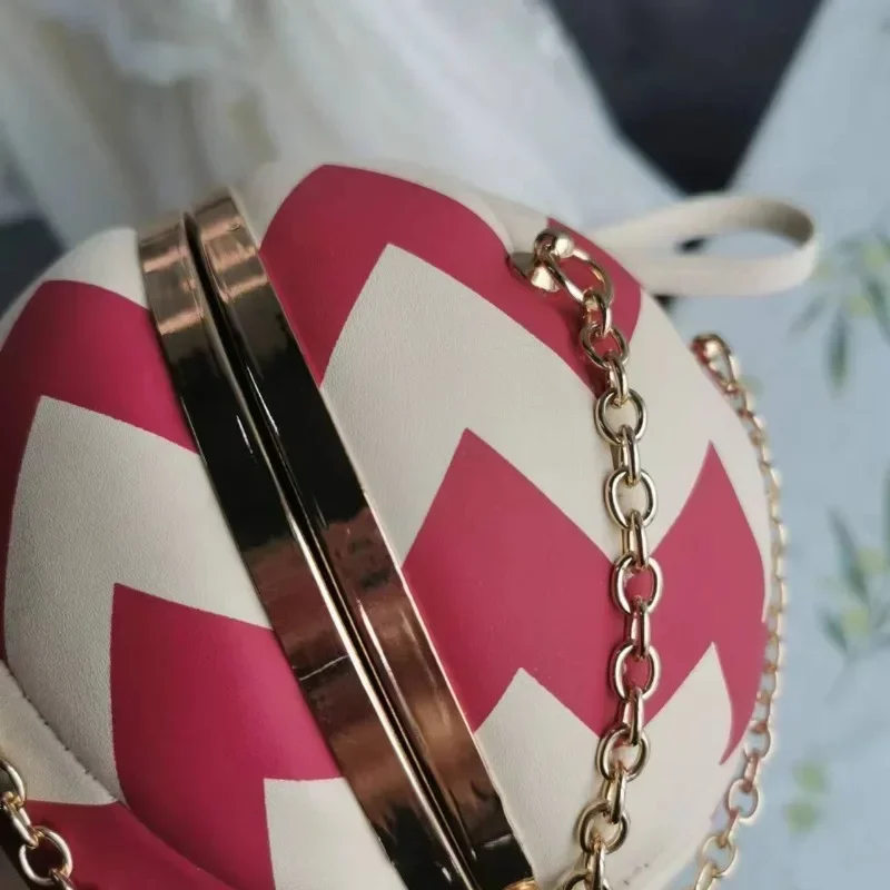 Creative Hot Balloon Ladies Single Shoulder Bag Chain Hand-held Magnetic Button Bag Euramerican Skew Leather Women Bag