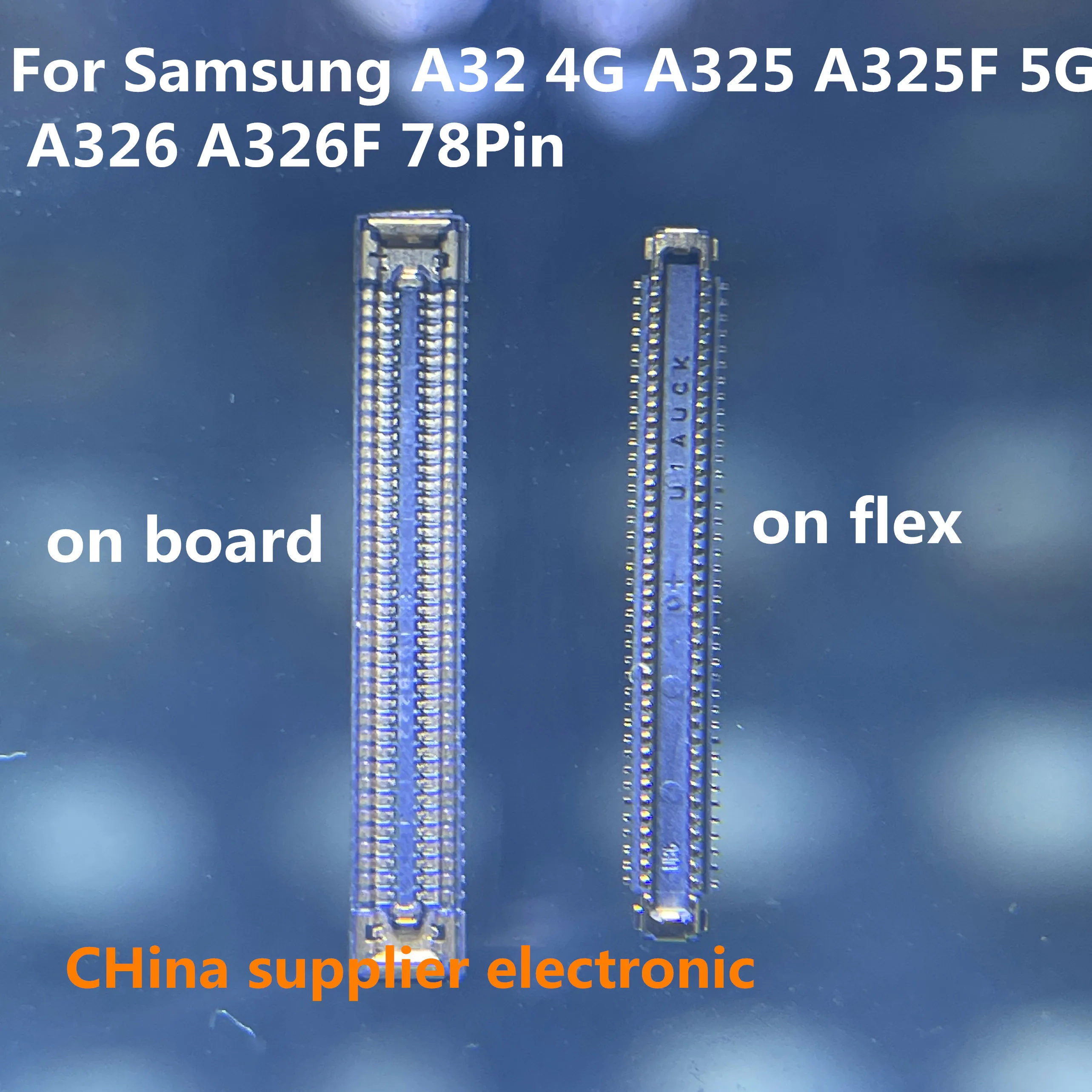 Pantalla LCD para Samsung Galaxy A32, 4G, A325, A325F, 5G, A326, A326F, Puerto conector FPC en la placa base/Cable flexible, 10-100 Uds.