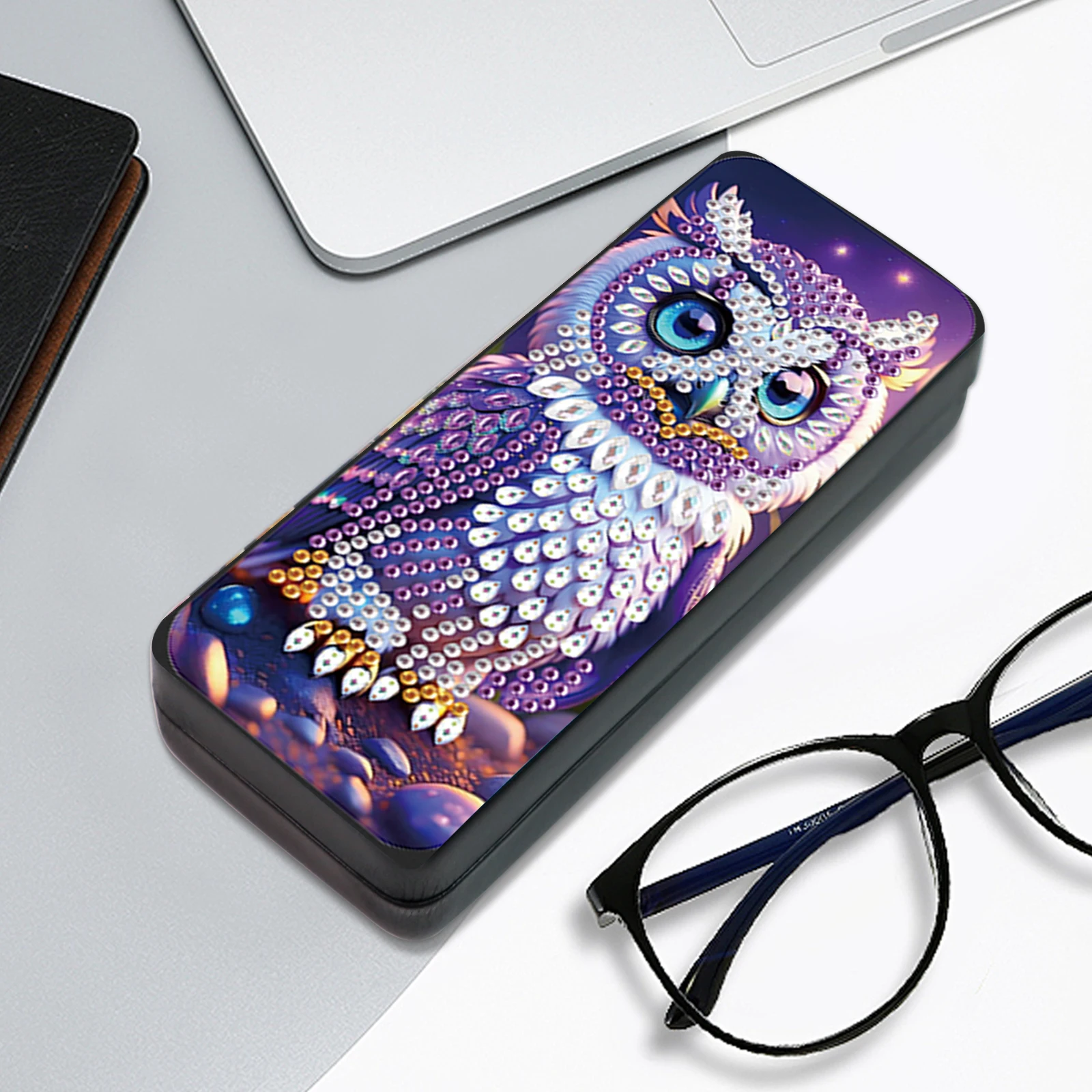 Diamond Diamond Art Painting Eye Glass Case kits for Adults,DIY Purple owl Handmade Diamond Art Glasses Case Art Craft Travel Gifts - Aliexpress Deal